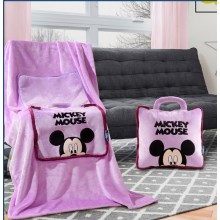 米奇功能抱枕毯