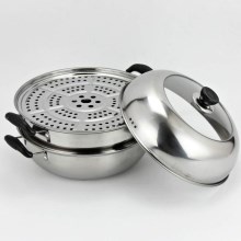 蒸美咮韩式双层蒸煮锅