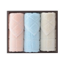 洁丽雅毛巾礼盒 吸水纯棉面巾3条装