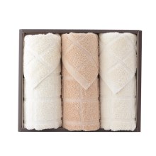洁丽雅毛巾礼盒 吸水纯棉面巾3条装