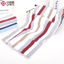洁丽雅色彩条毛巾面巾