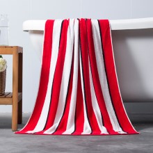 洁丽雅泰迪熊青春无限 彩色条纹加厚舒适亲肤裹身浴巾