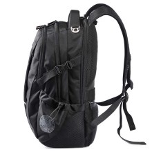 施维茨十字双肩包男背包大中学生书包17英寸电脑包SC81517-1黑色