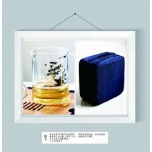 【如艺】便携车载旅行茶具套装高硼硅玻璃尼龙手提包正品包邮